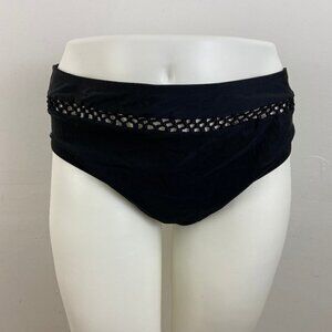 Time and Tru High Waist Leg Black Swimsuit…